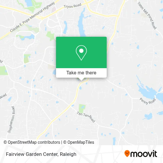 Fairview Garden Center map