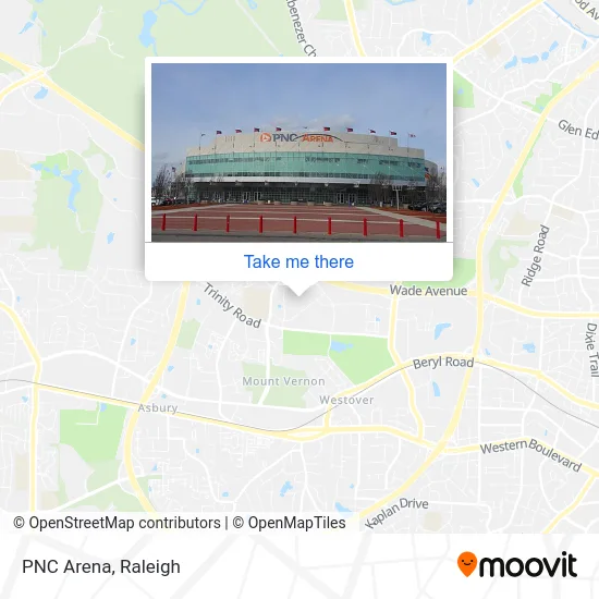 PNC Arena map