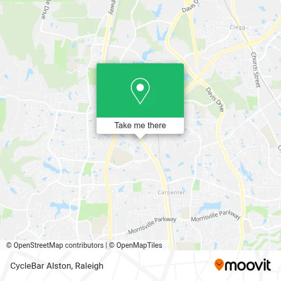 CycleBar Alston map