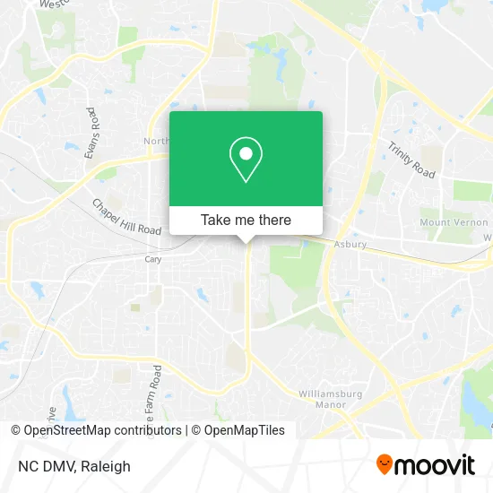 NC DMV map