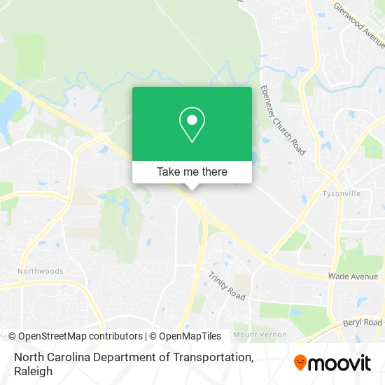 North Carolina Department of Transportation map
