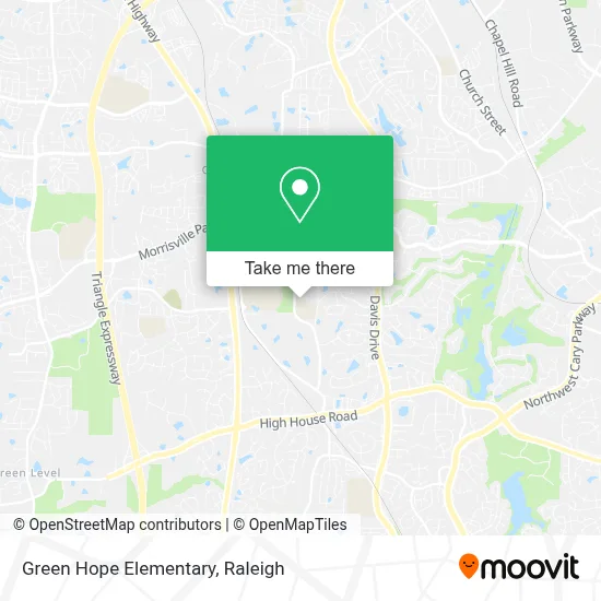 Mapa de Green Hope Elementary