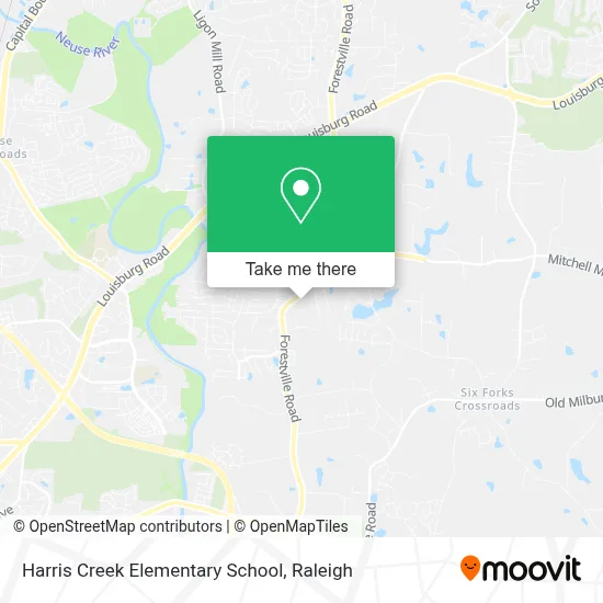 Harris Creek Elementary School map