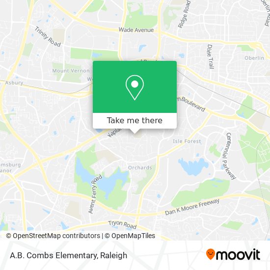 A.B. Combs Elementary map