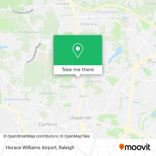 Horace Williams Airport map