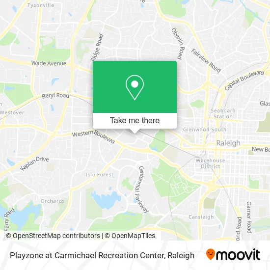 Playzone at Carmichael Recreation Center map