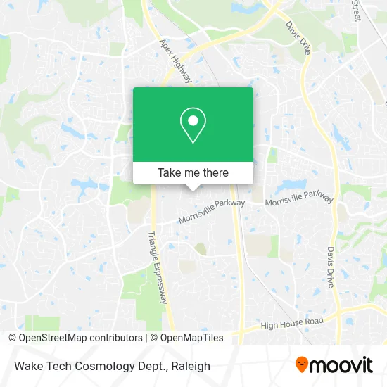 Wake Tech Cosmology Dept. map
