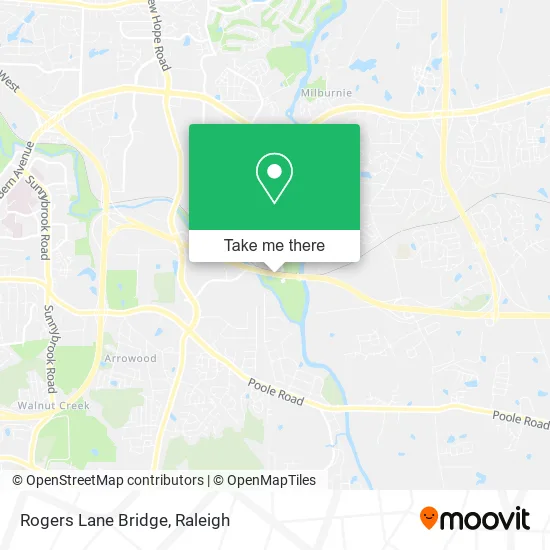 Rogers Lane Bridge map