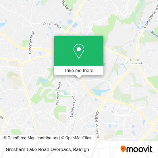 Gresham Lake Road Overpass map