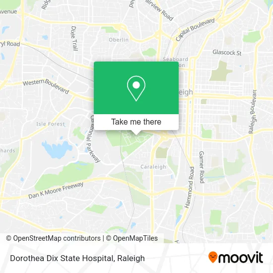 Mapa de Dorothea Dix State Hospital