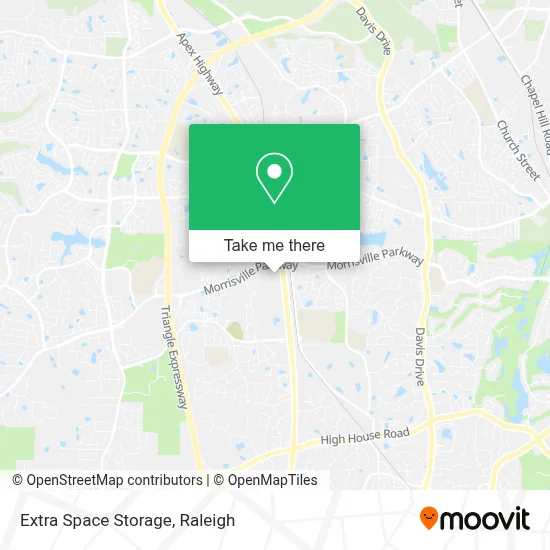 Extra Space Storage map