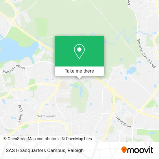 SAS Headquarters Campus map