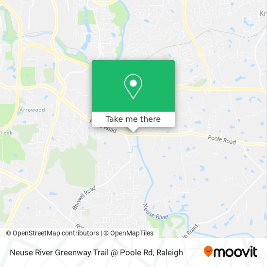 Mapa de Neuse River Greenway Trail @ Poole Rd