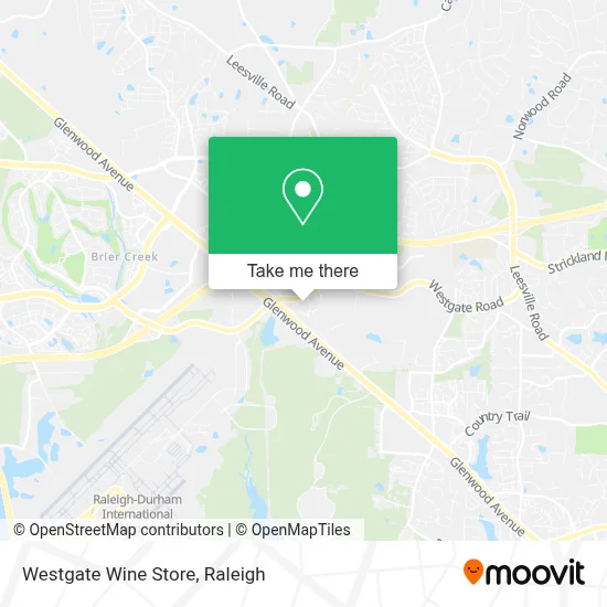 Westgate Wine Store map
