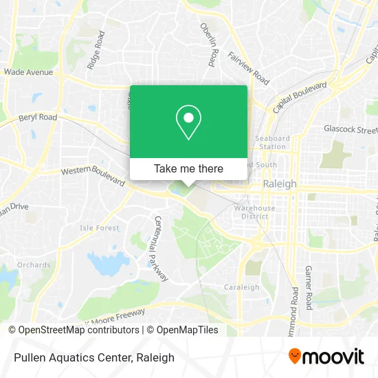 Pullen Aquatics Center map