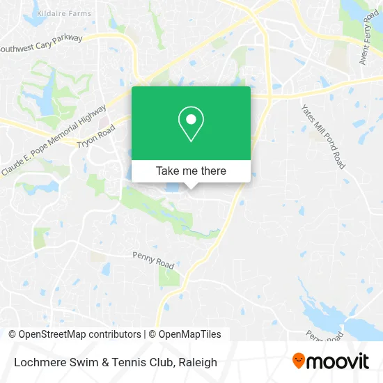Lochmere Swim & Tennis Club map