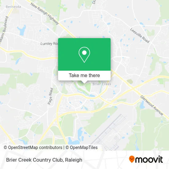 Brier Creek Country Club map