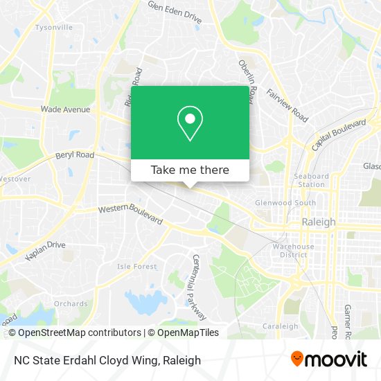 NC State Erdahl Cloyd Wing map