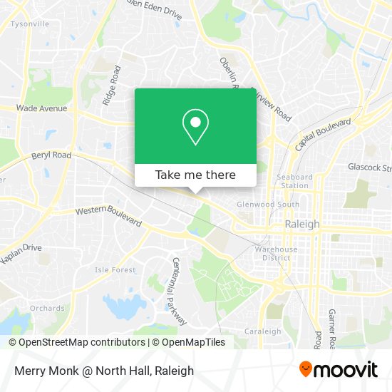 Merry Monk @ North Hall map