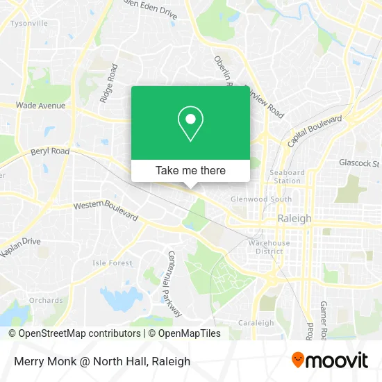 Merry Monk @ North Hall map