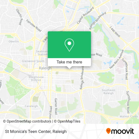 St Monica's Teen Center map