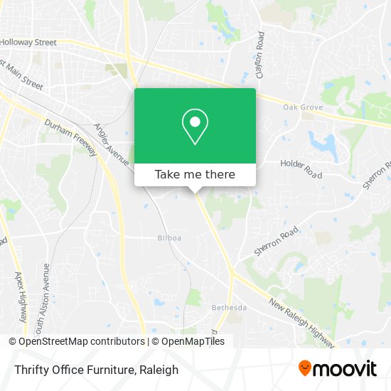 Thrifty Office Furniture map