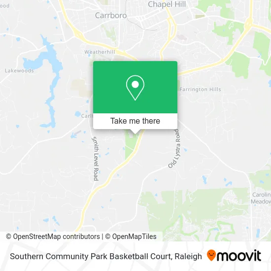 Southern Community Park Basketball Court map