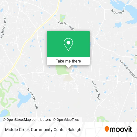 Middle Creek Community Center map