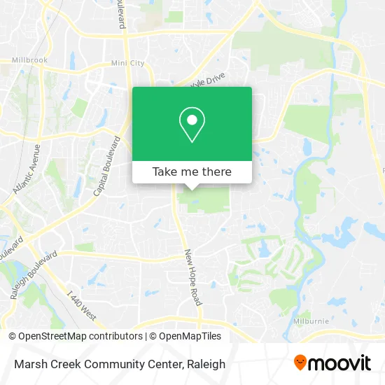 Marsh Creek Community Center map