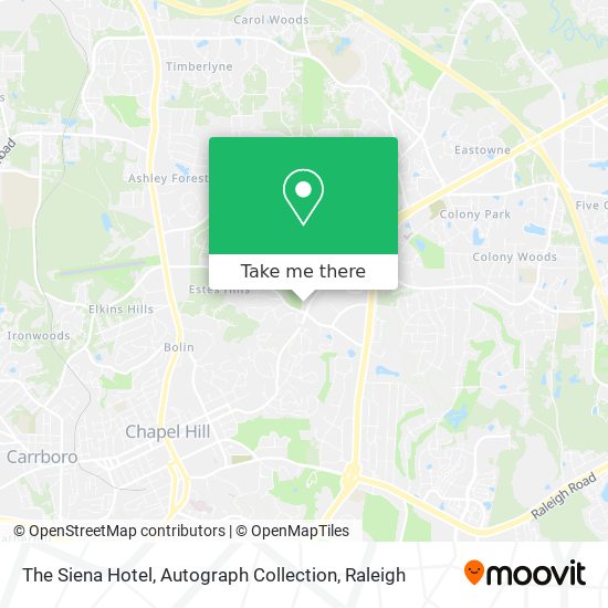 The Siena Hotel, Autograph Collection map