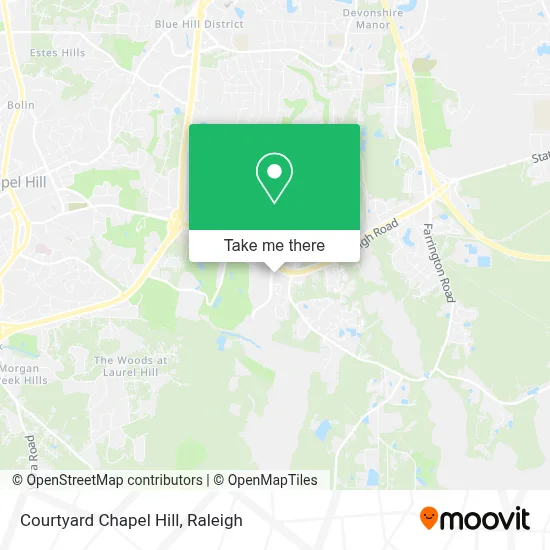 Courtyard Chapel Hill map