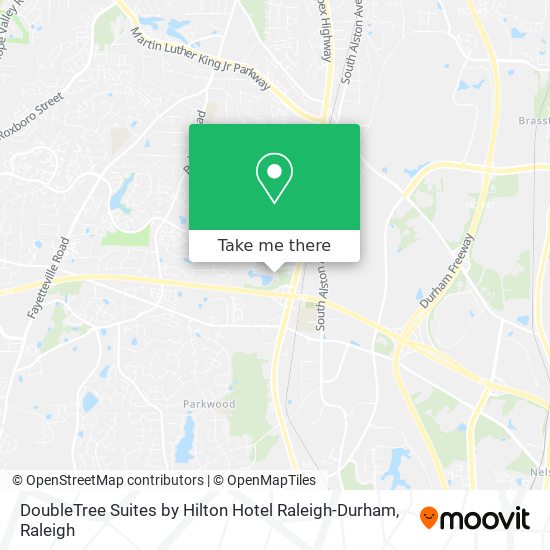 DoubleTree Suites by Hilton Hotel Raleigh-Durham map