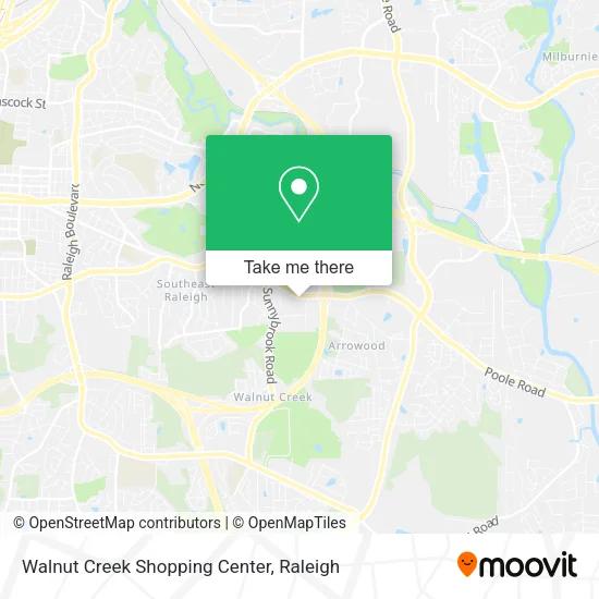 Walnut Creek Shopping Center map