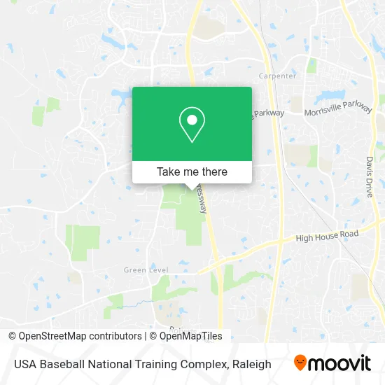 USA Baseball National Training Complex map