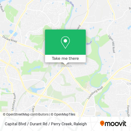 Mapa de Capital Blvd / Durant Rd / Perry Creek