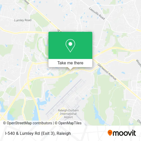 I-540 & Lumley Rd (Exit 3) map