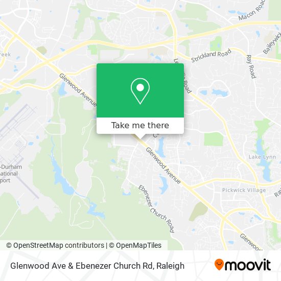 Mapa de Glenwood Ave & Ebenezer Church Rd