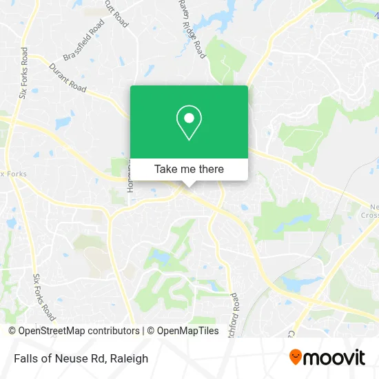 Falls of Neuse Rd map