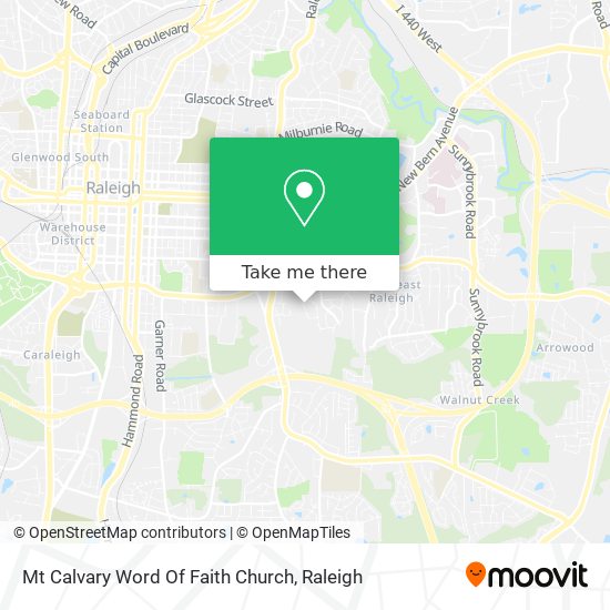 Mt Calvary Word Of Faith Church map