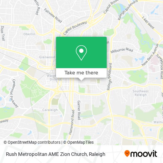 Mapa de Rush Metropolitan AME Zion Church