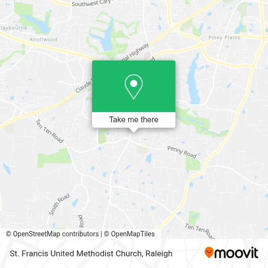 St. Francis United Methodist Church map