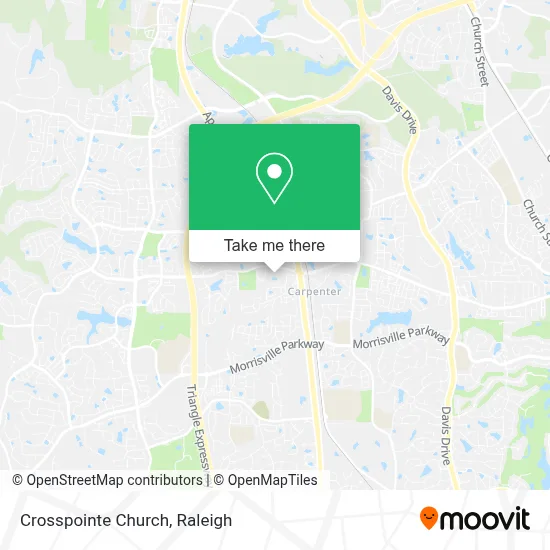 Crosspointe Church map