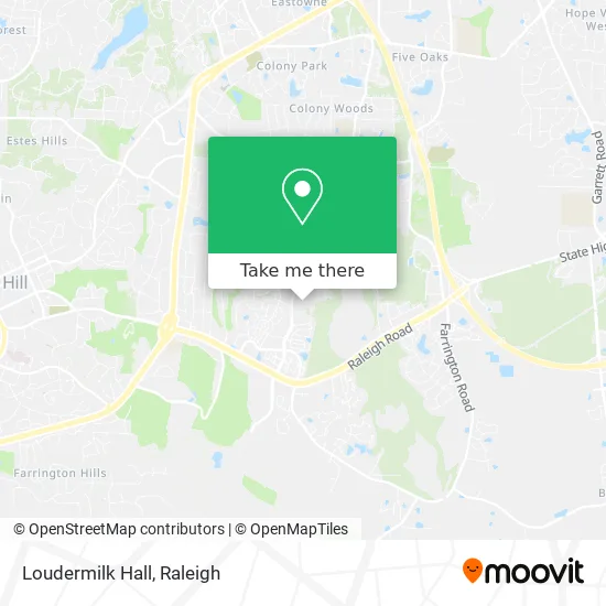 Loudermilk Hall map