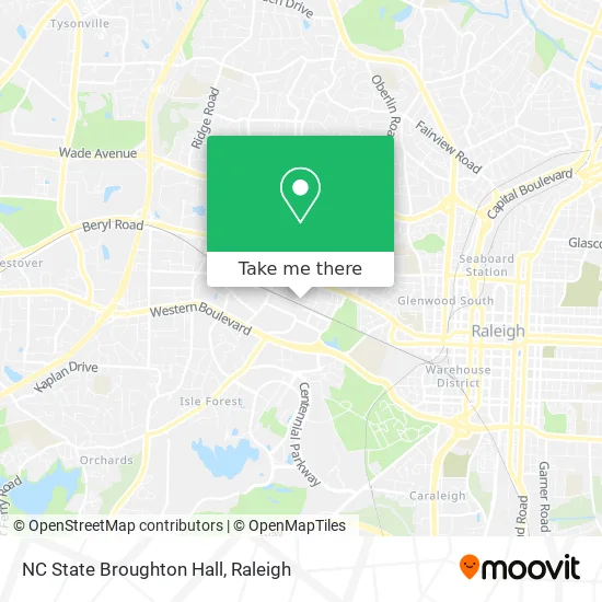 NC State Broughton Hall map
