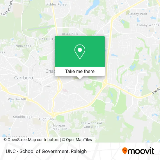 UNC - School of Government map