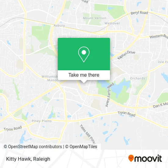 Mapa de Kitty Hawk