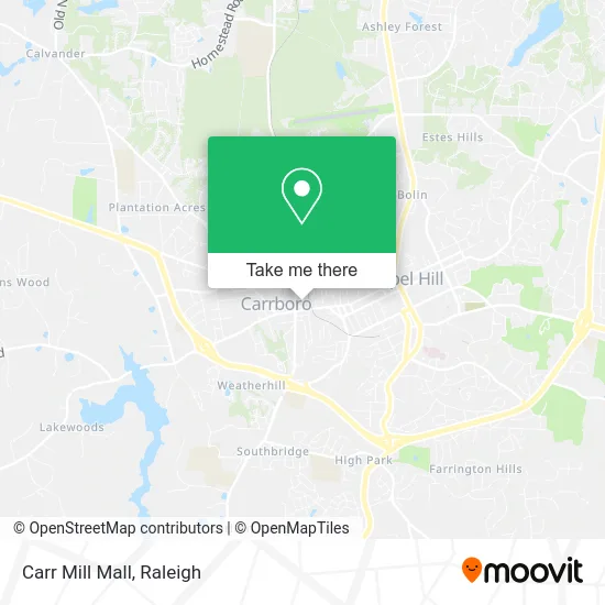 Carr Mill Mall map