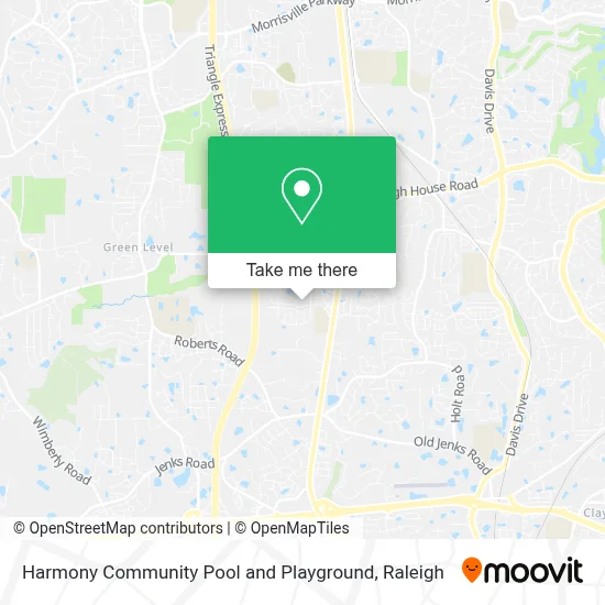 Harmony Community Pool and Playground map