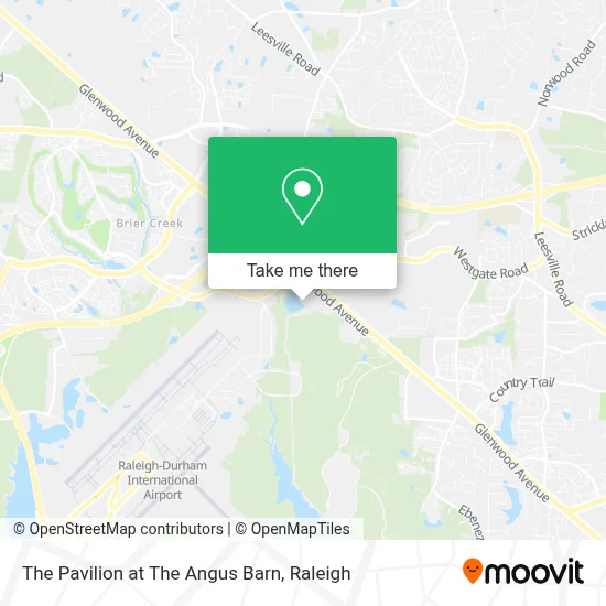 The Pavilion at The Angus Barn map