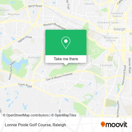 Lonnie Poole Golf Course map